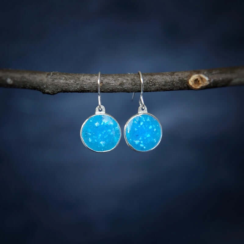 Dawn Sky Circle Drop Earrings from Allison Korn at Pinch in Northampton, MA