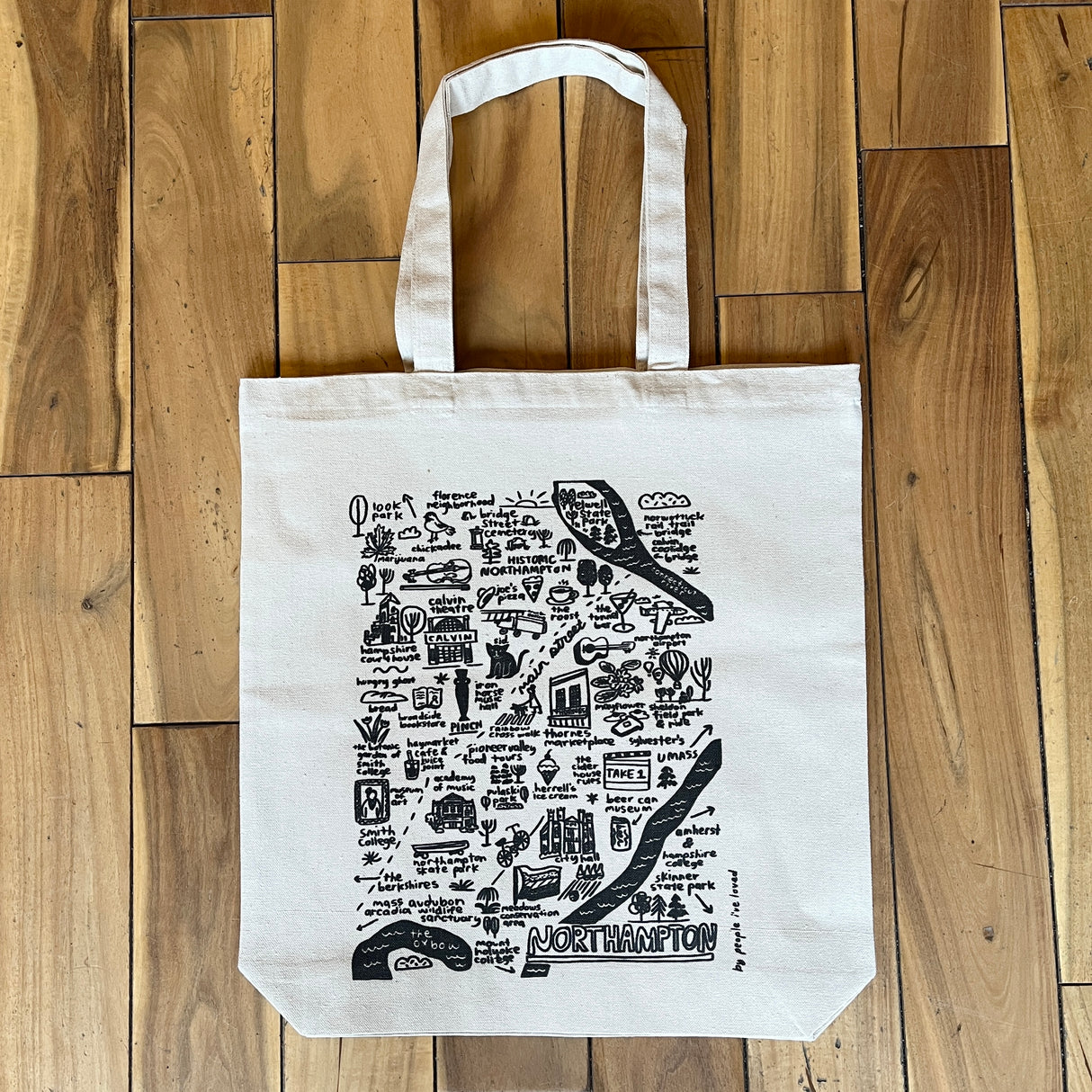 Northampton Map Tote Bag from Pinch at Pinch in Northampton, MA