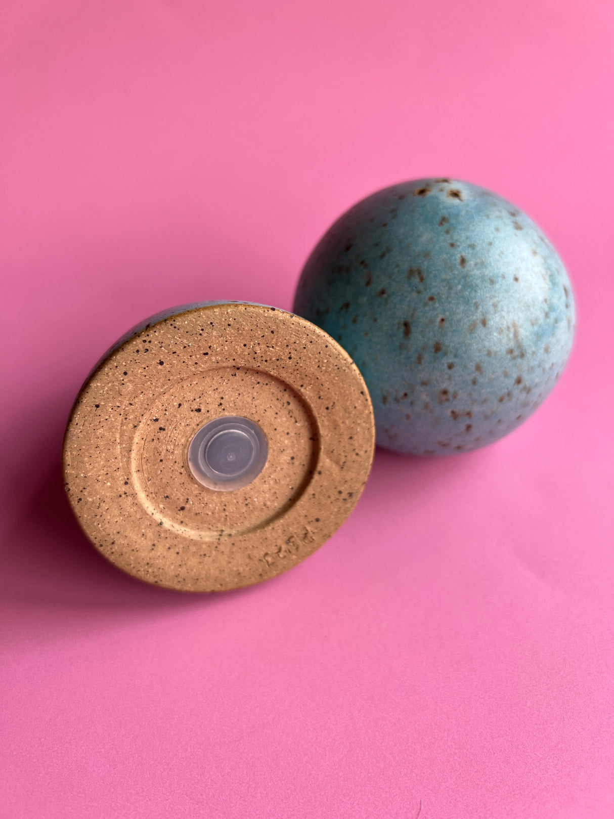 Salt & Pepper Shaker Set in Robin's Egg Blue from Rachael Pots at Pinch in Northampton, MA