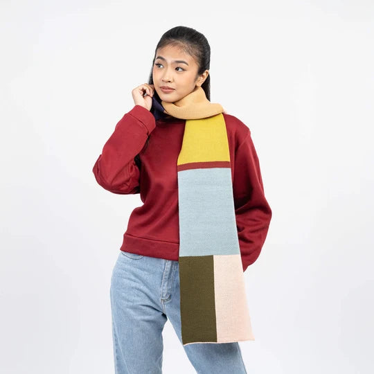 Mismatch Big Scarf in Desert