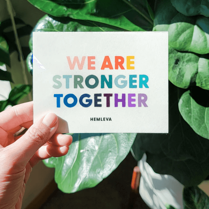 We Are Stronger Together Suncatcher from HEMLEVA at Pinch in Northampton, MA