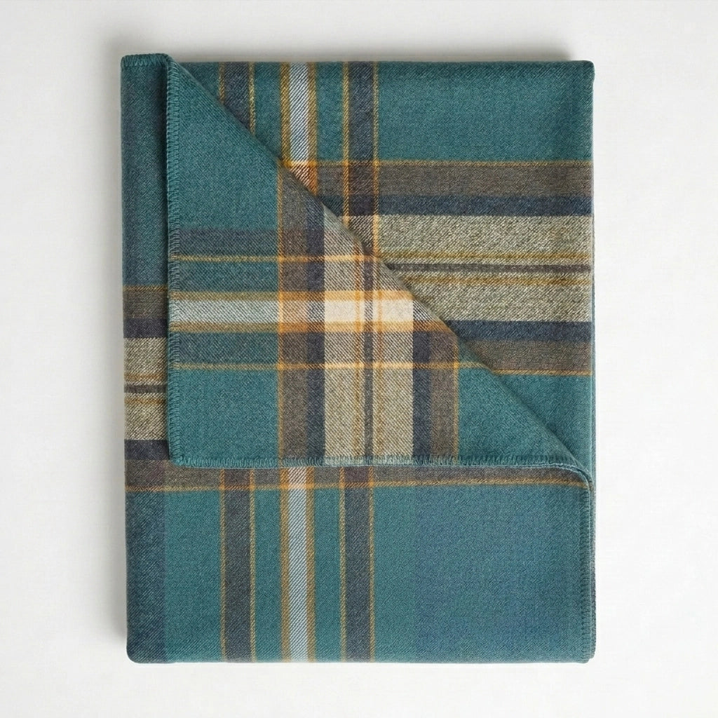 Alpaca Throw Blanket in Cedar, Large