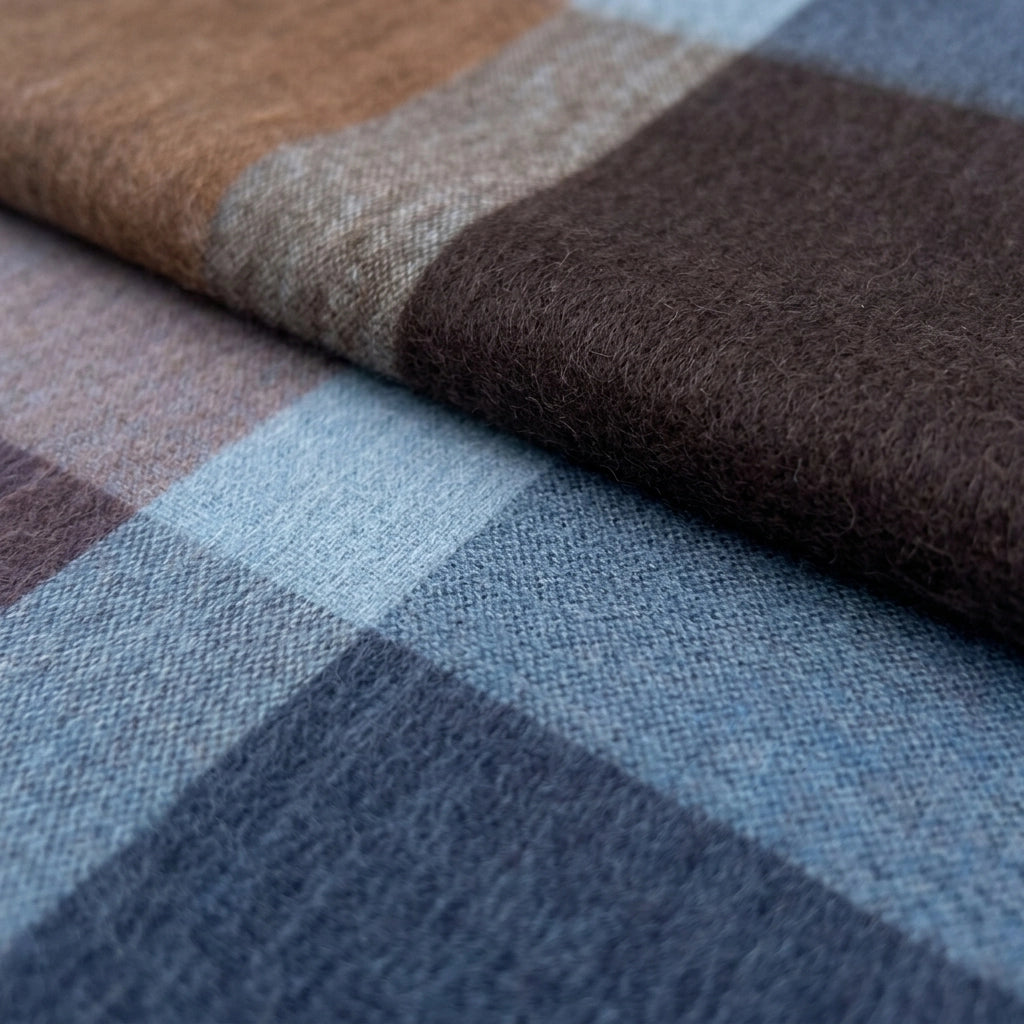 Alpaca Throw Blanket in Mocha