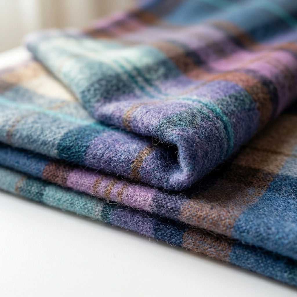 Alpaca Throw Blanket in Pacific