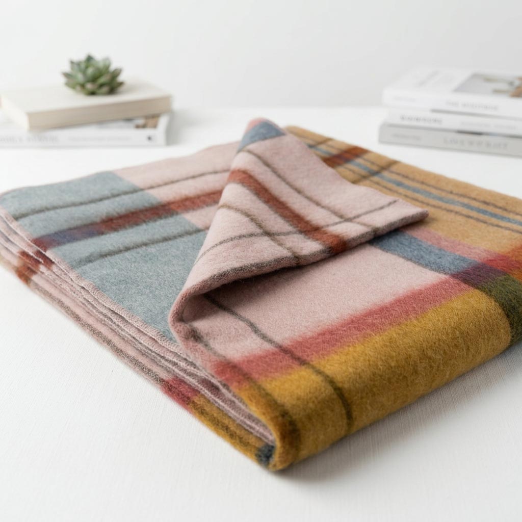Alpaca Throw Blanket in Reef