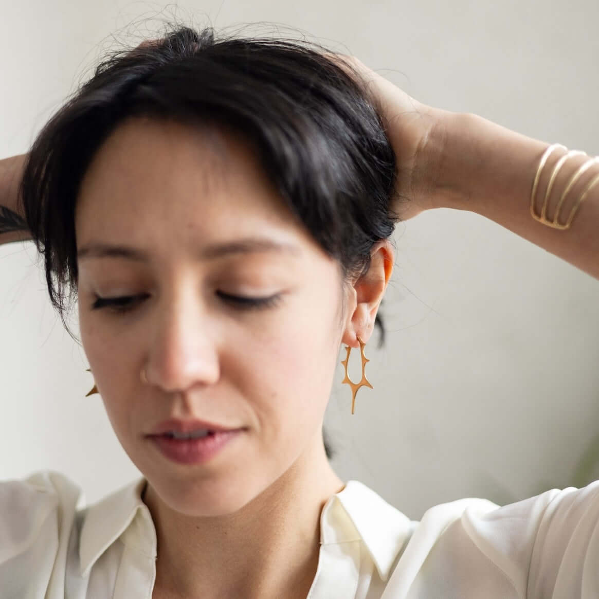 Thorn Hoop Earrings at PINCH