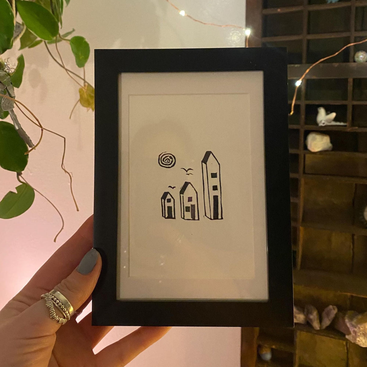 3.5x5 Black Frame with Mat from Kellie Rainville at Pinch in Northampton, MA