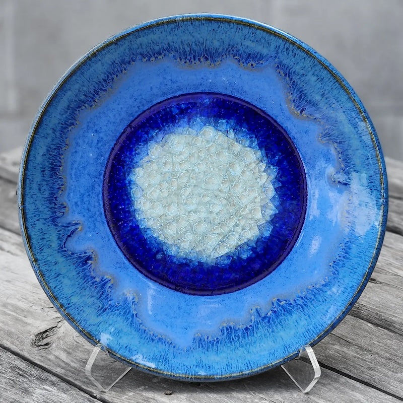 Medium Platter in Starry Night Glaze from Dock 6 Pottery at Pinch in Northampton, MA