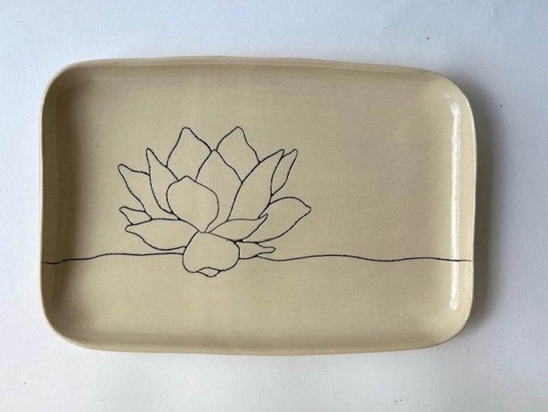 Lotus Tray from CSF Ceramics at Pinch in Northampton, MA