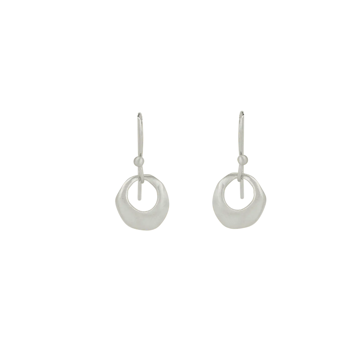 Ring Earrings in Sterling Silver