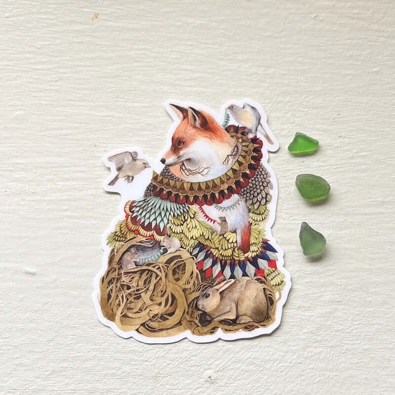 Quilted Comrades Sticker from Polanshek of the Hills at Pinch in Northampton, MA