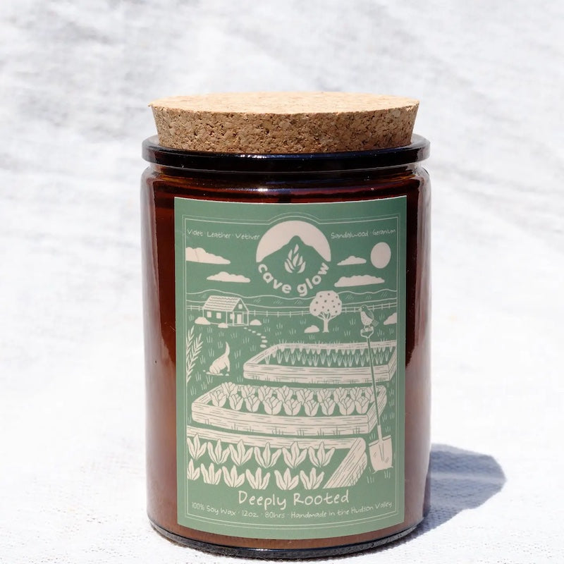 Deeply Rooted 12oz Candle from Cave Glow Studio at Pinch in Northampton, MA