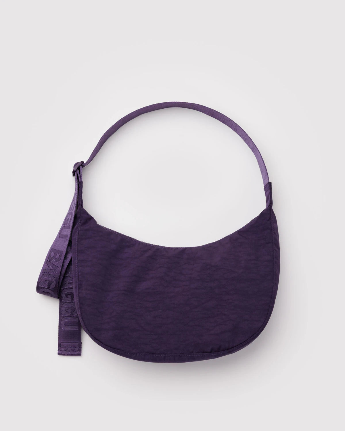 Medium Nylon Crescent Bag in Fig