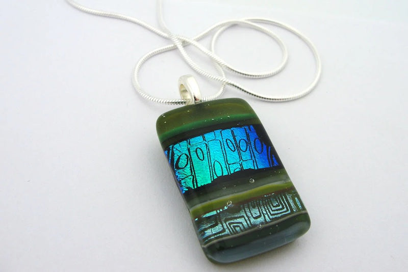 Lichenology Pendant Necklace from Momo Glassworks at Pinch in Northampton, MA