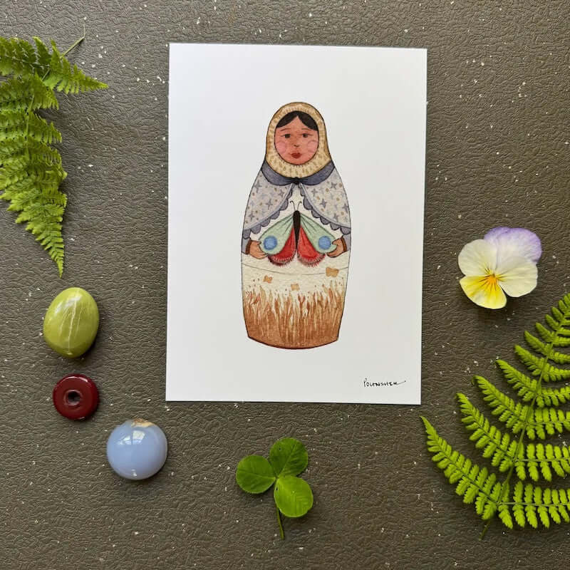 Forest Matron: The Moth 5x7 Print from Polanshek of the Hills at Pinch in Northampton, MA