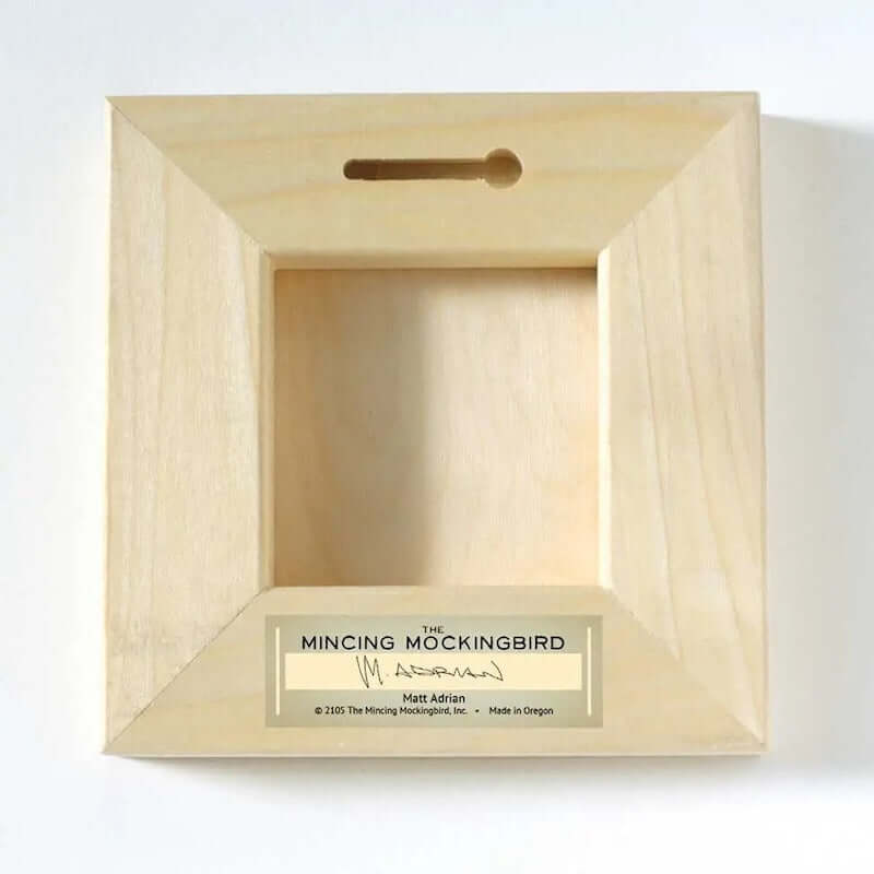 6x6 Wooden Northern Cardinal Panel from The Mincing Mockingbird at Pinch in Northampton, MA