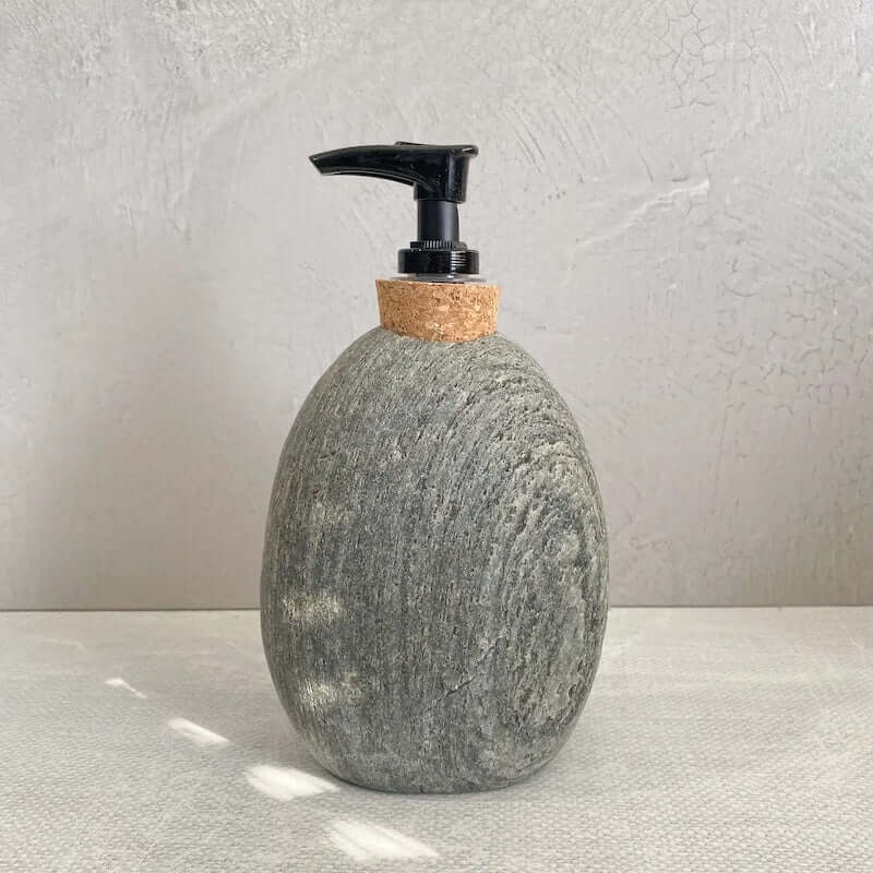 Stone Soap/Lotion Dispenser from Funky Rock Designs at Pinch in Northampton, MA