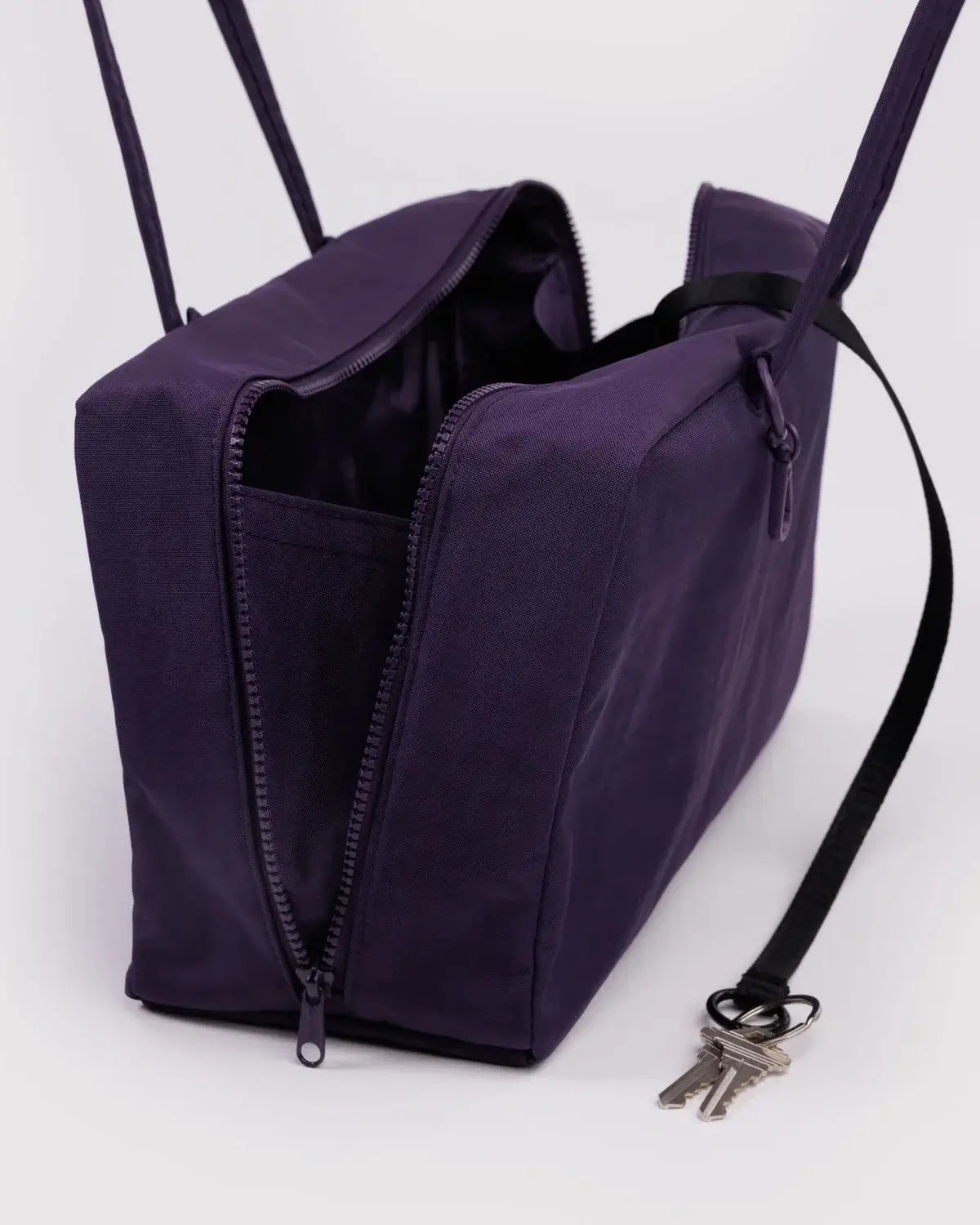 Medium Nylon Bowler Bag in Fig at PINCH