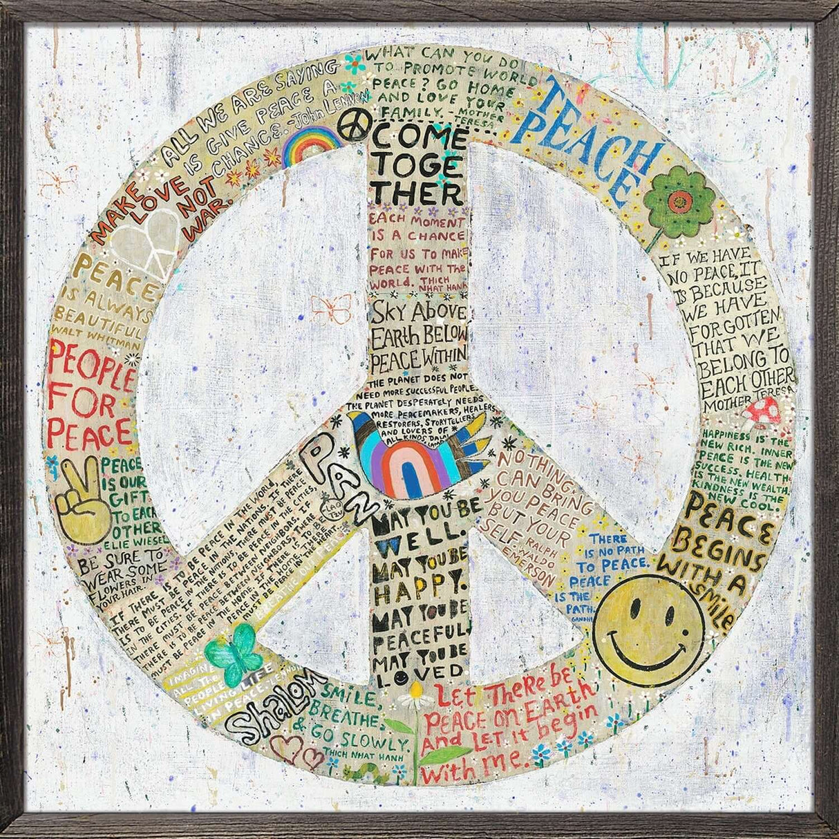 Choose Peace Art Print in White at PINCH