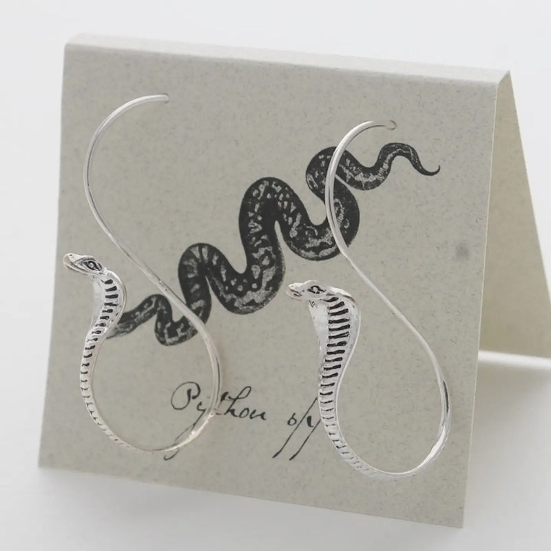 Snake Earrings in Sterling Silver from semaki & bird at Pinch in Northampton, MA