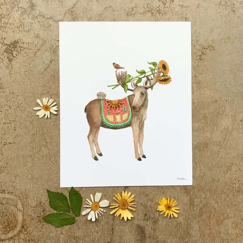 Woodland Garden: Melvin's Sunflowers 8x10 Print from Polanshek of the Hills at Pinch in Northampton, MA