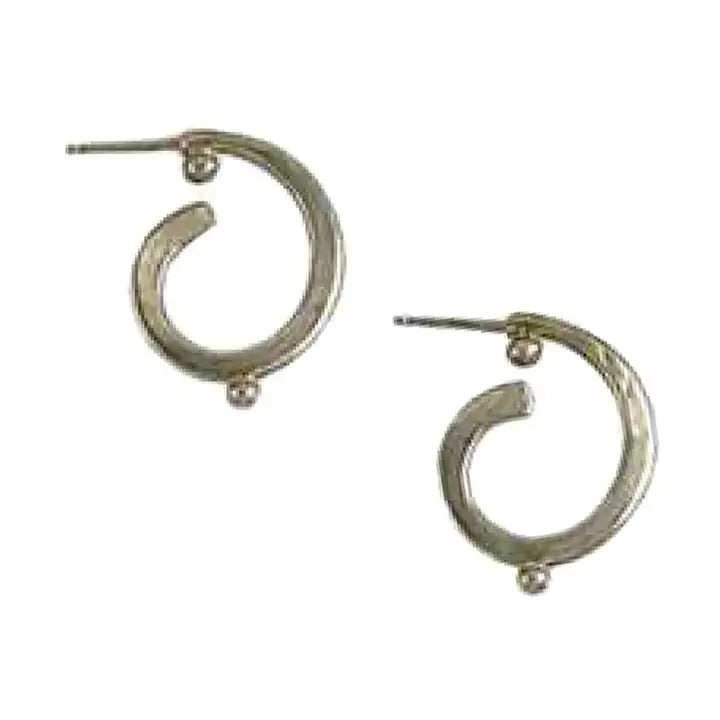 Medium Post Hoops Earrings at PINCH