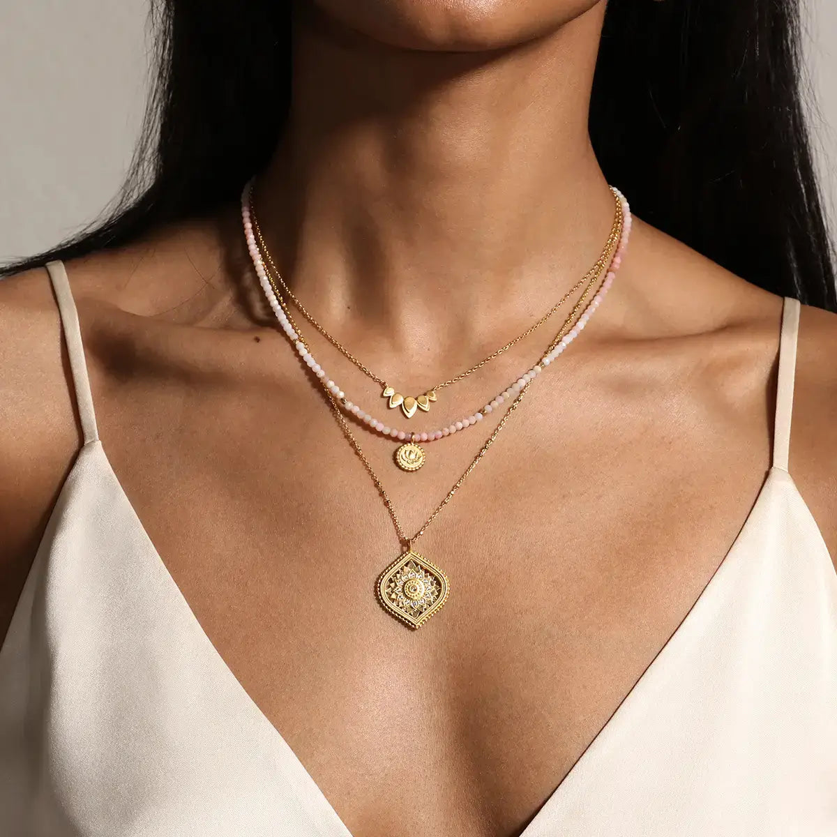 Lotus Petal Necklace at PINCH