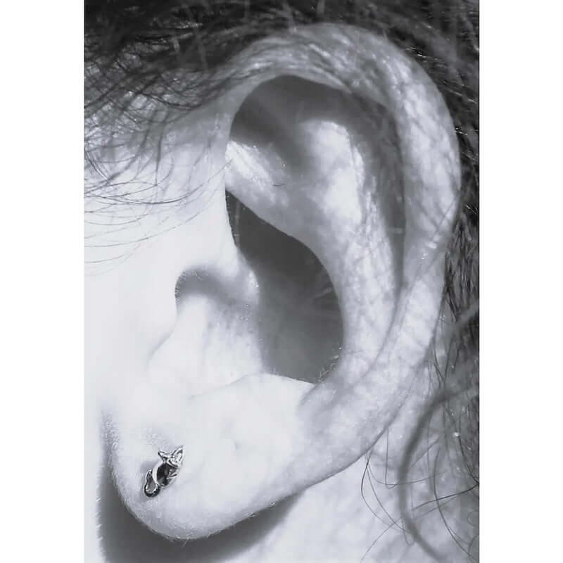 Mouse Earrings in Sterling Silver at PINCH