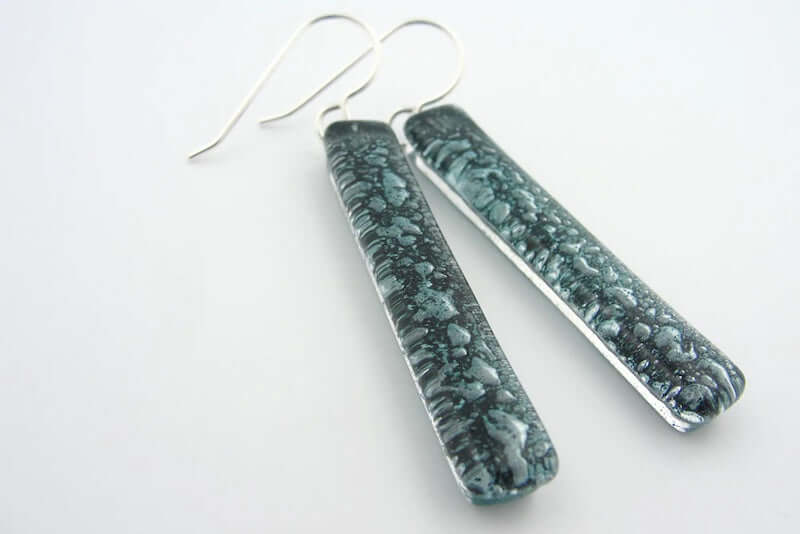 Turquoise Liquid Bar Earrings at PINCH