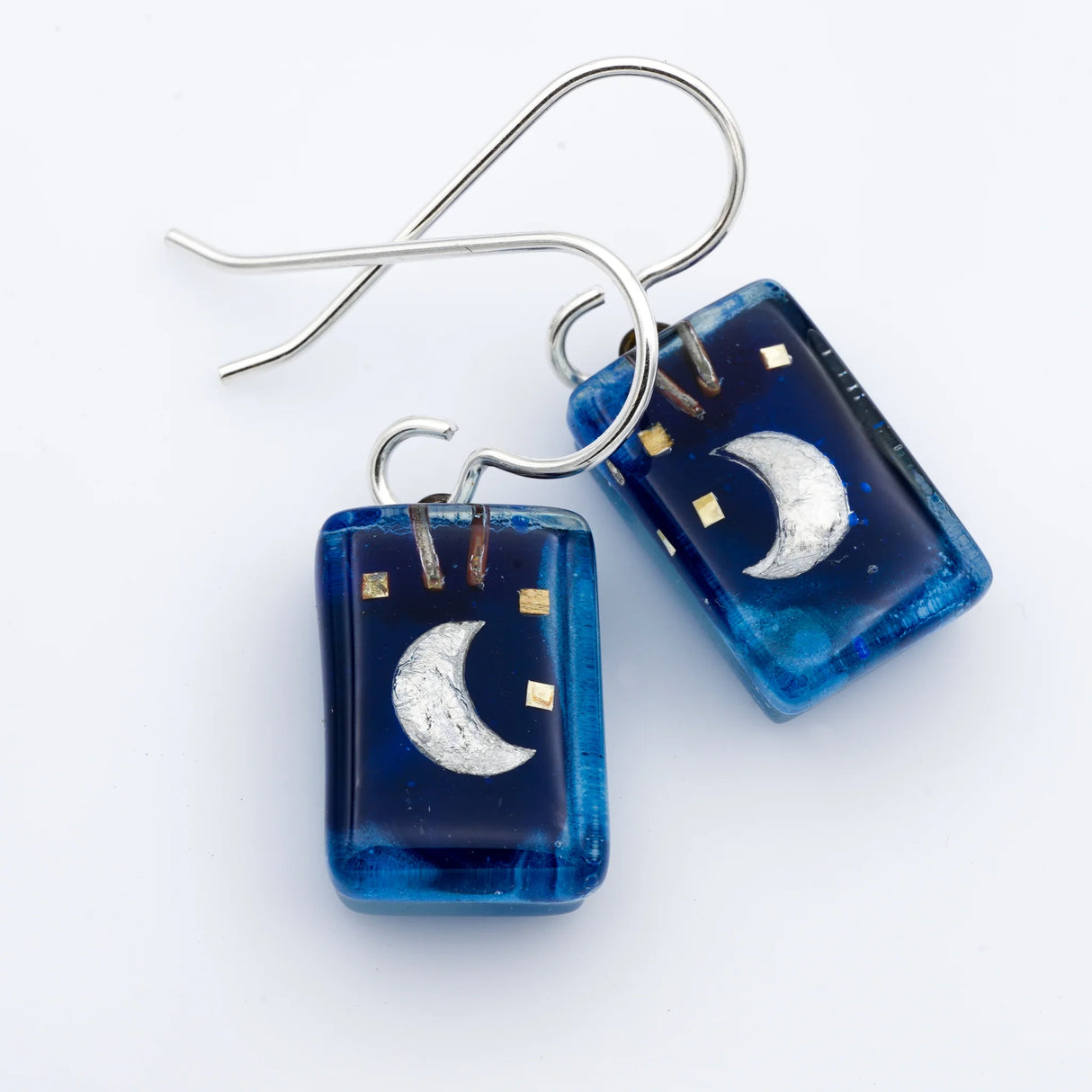 Blue Moon Drop Earrings from Momo Glassworks at Pinch in Northampton, MA