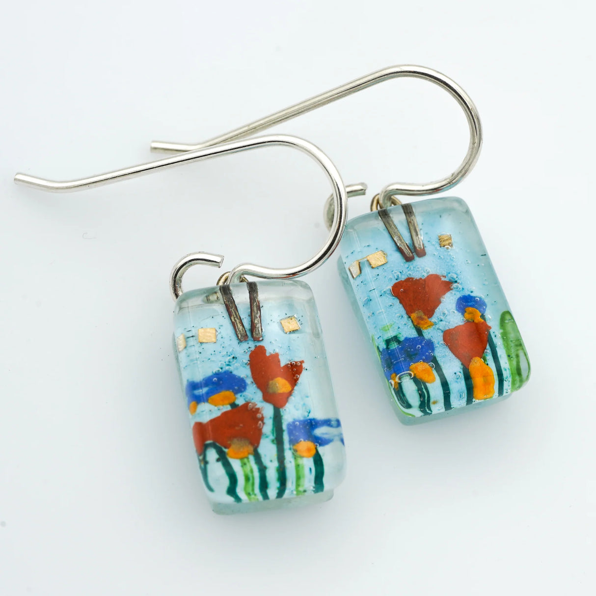 Stream Flower Drop Earrings from Momo Glassworks at Pinch in Northampton, MA