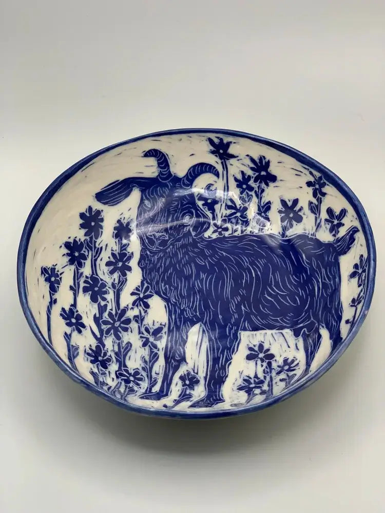 Blue Goat Bowl
