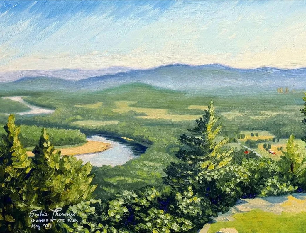 Connecticut River from Mount Holyoke, MA 11x14 Print from Sophie Theroux at Pinch in Northampton, MA