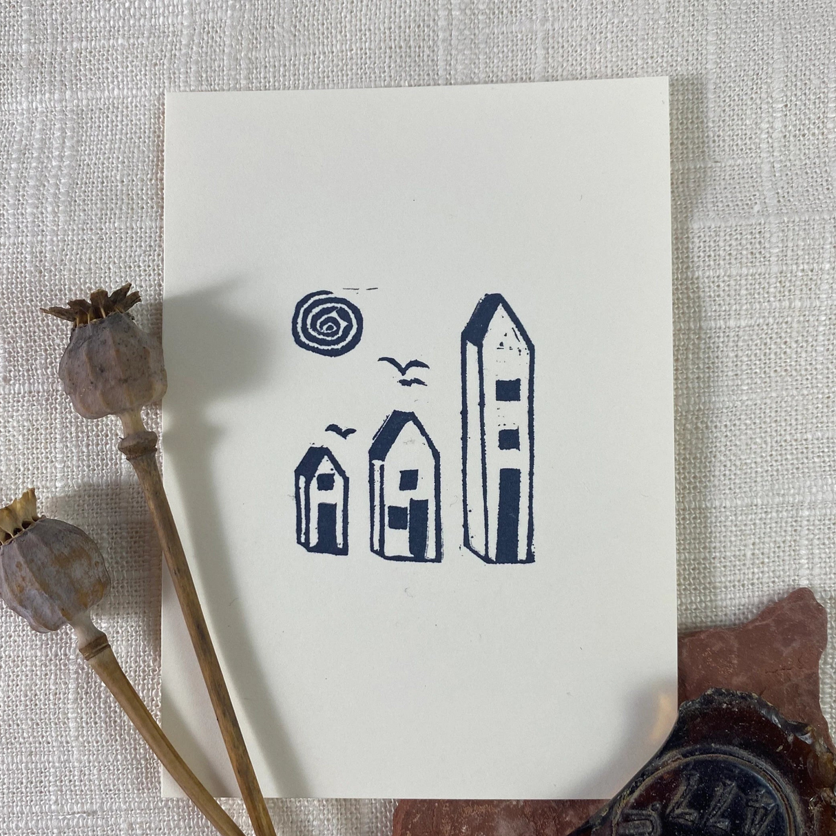 3.5x5 Town Print from Kellie Rainville at Pinch in Northampton, MA