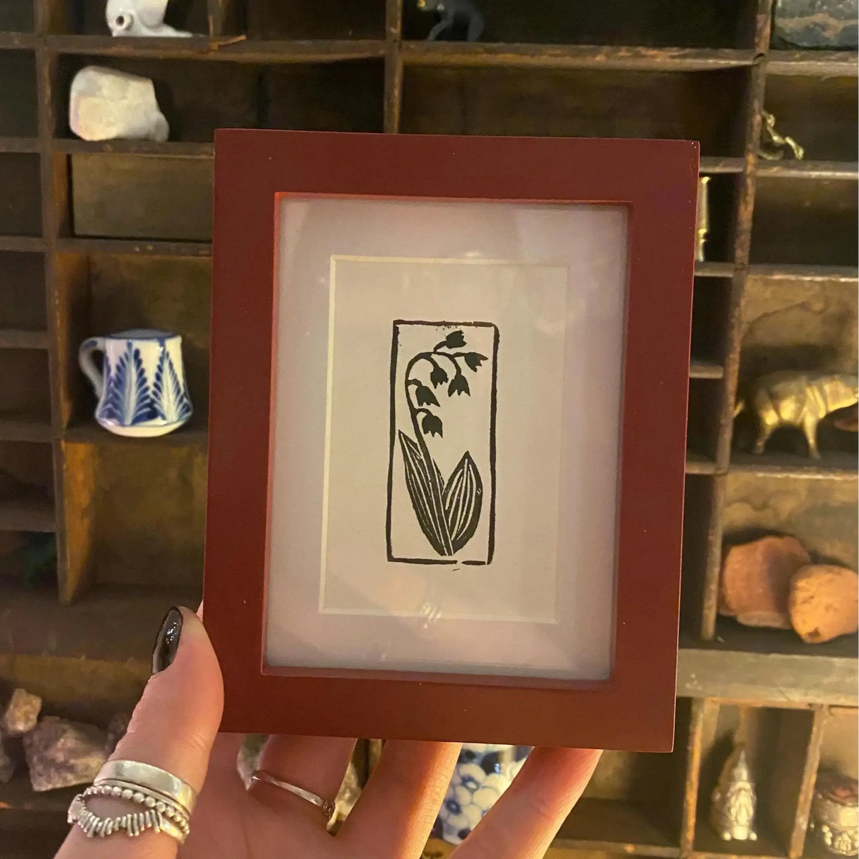 2x3 Red Frame with Mat from Kellie Rainville at Pinch in Northampton, MA