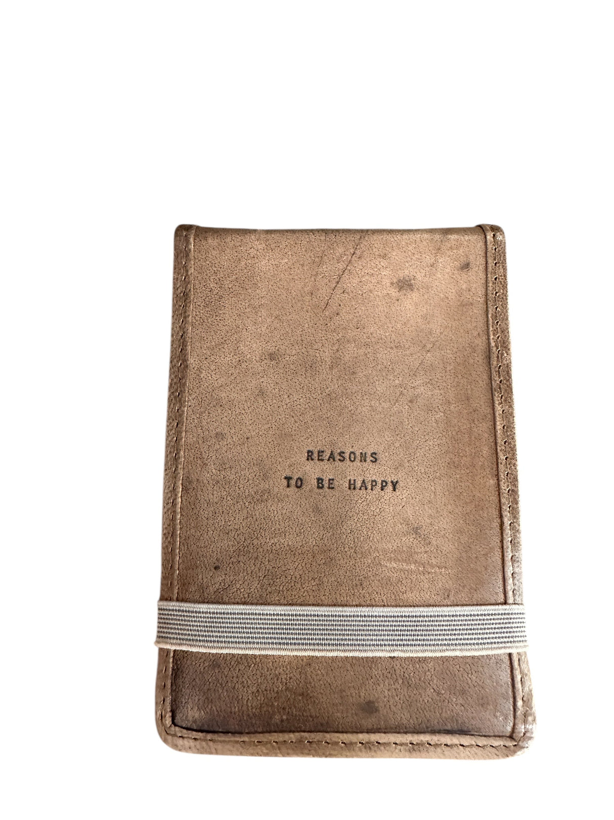 Mini "Reasons To Be Happy" Leather Journal