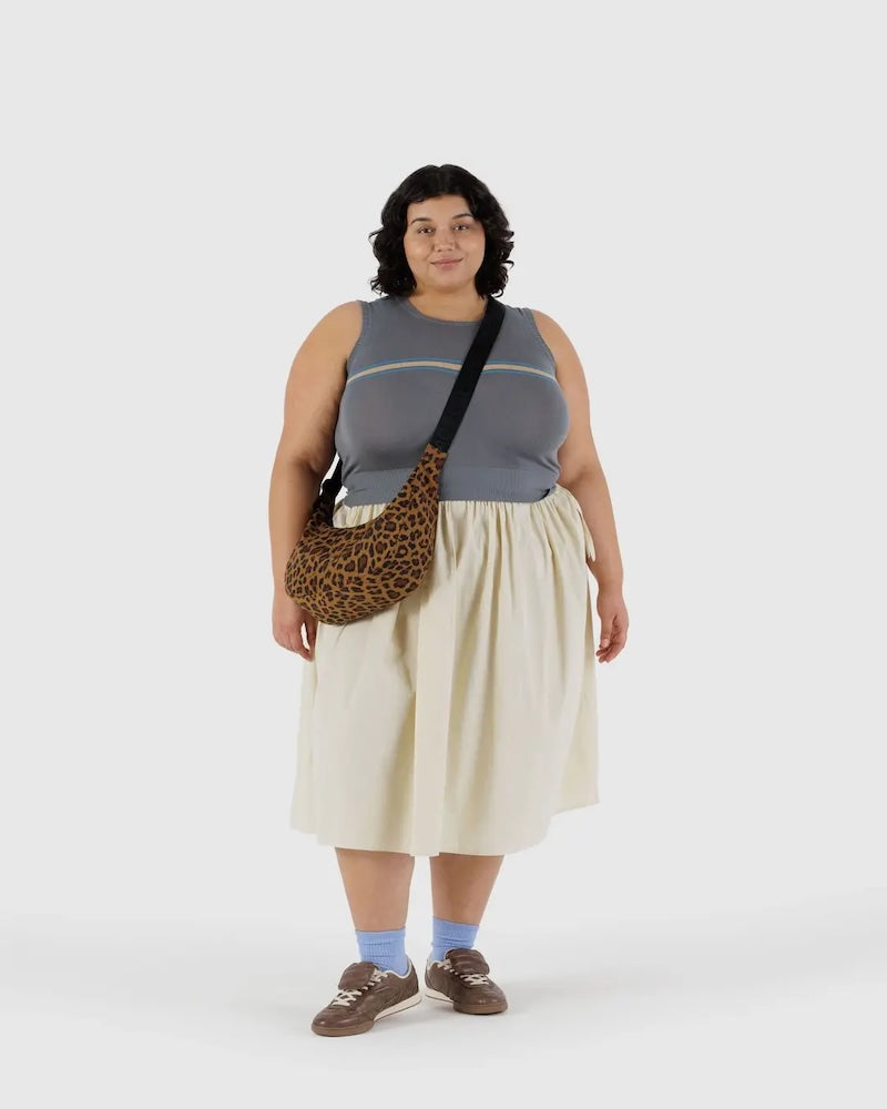 Medium Nylon Crescent Bag in Leopard from Baggu at Pinch in Northampton, MA