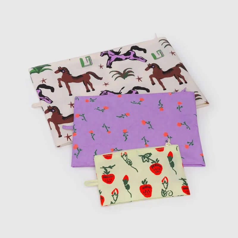 Painted Prairie Go Pouch Set from Baggu at Pinch in Northampton, MA
