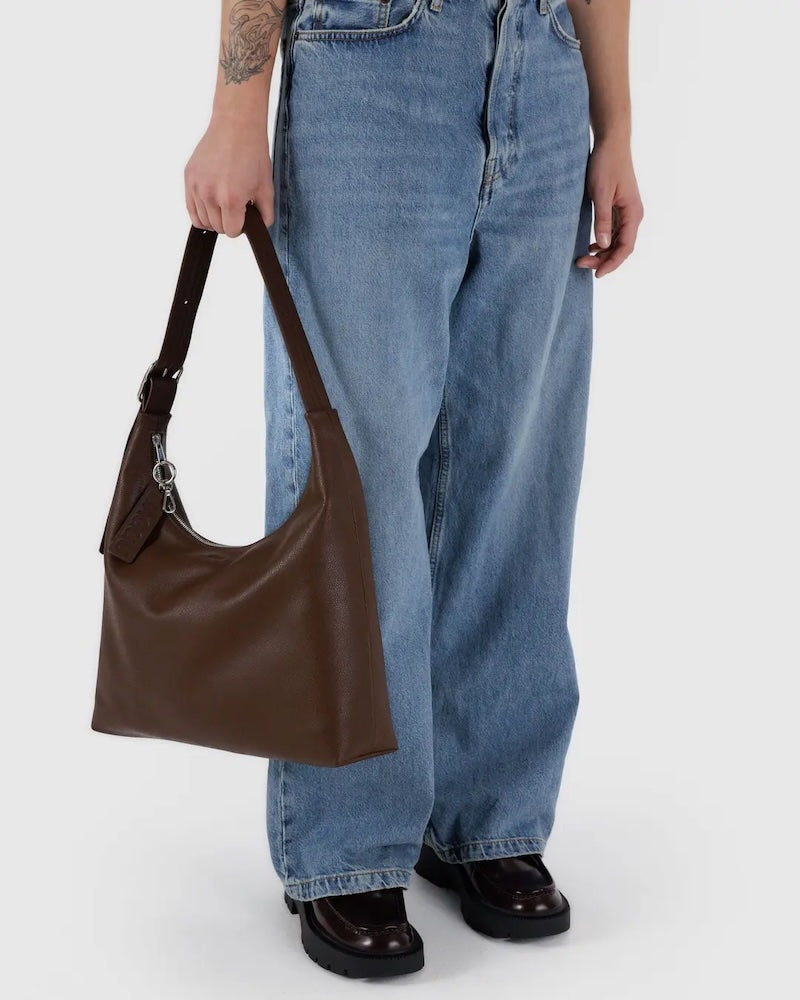 Brown Leather Shoulder Bag from Baggu at Pinch in Northampton, MA