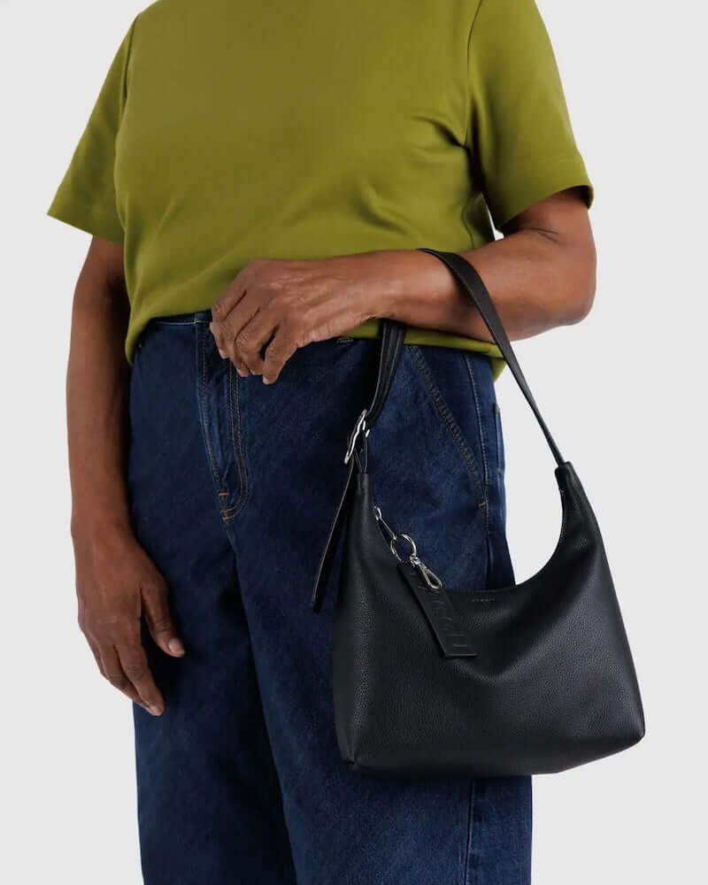 Leather Mini Black Shoulder Bag from Baggu at Pinch in Northampton, MA