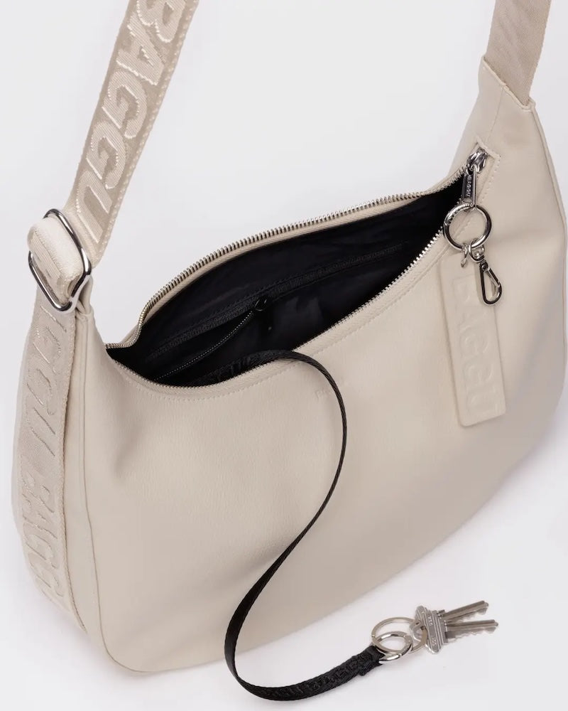Medium Crescent Stone Leather Bag from Baggu at Pinch in Northampton, MA