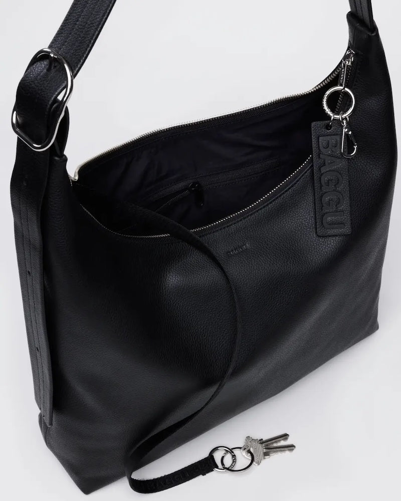 Black Leather Shoulder Bag from Baggu at Pinch in Northampton, MA