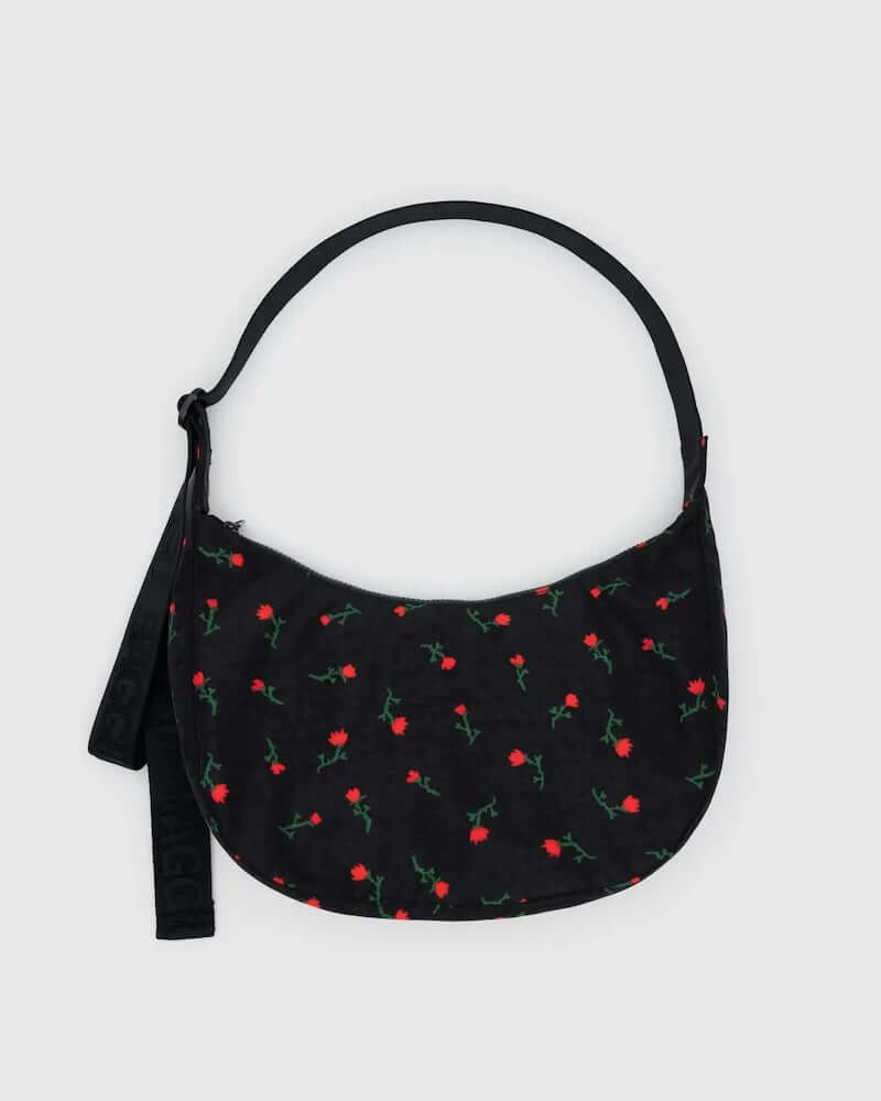 Painted Wildflower Medium Nylon Crescent Bag from Baggu at Pinch in Northampton, MA