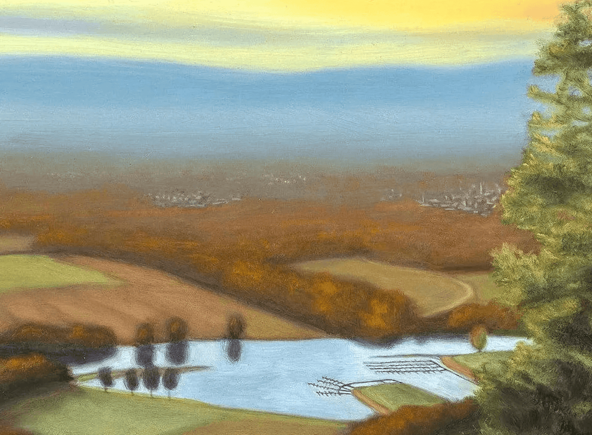 Autumn View of the Oxbow from Mount Tom, MA 11x14 Print from Sophie Theroux at Pinch in Northampton, MA