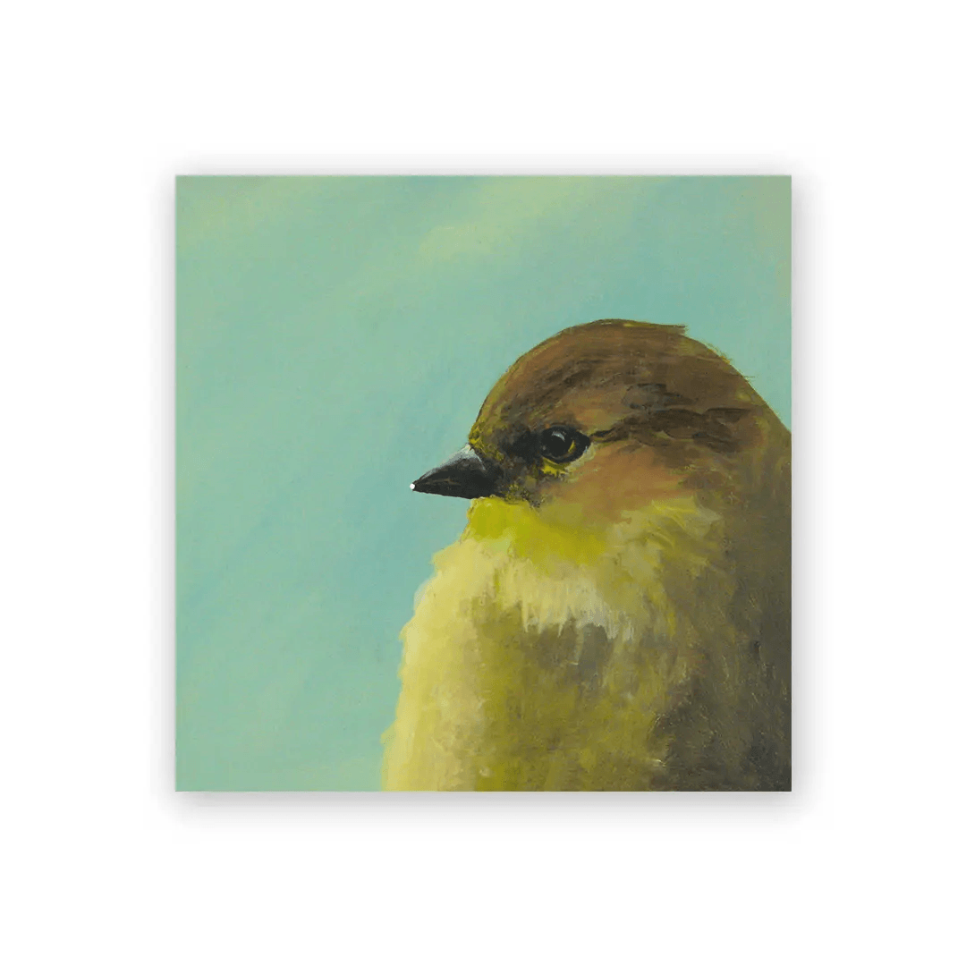 Fictional Yellow Bird 4x4 Wooden Panel at PINCH