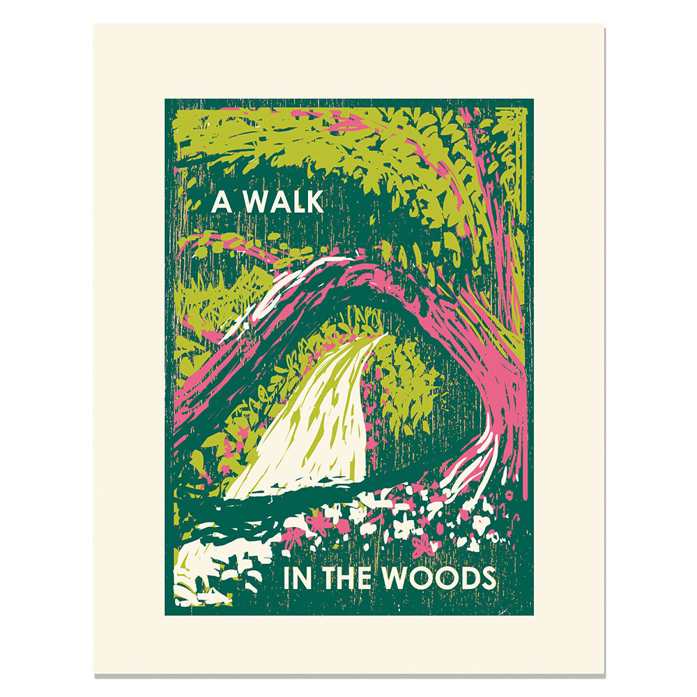 A Walk in the Woods 11"x14" Print from Heartell Press at Pinch in Northampton, MA