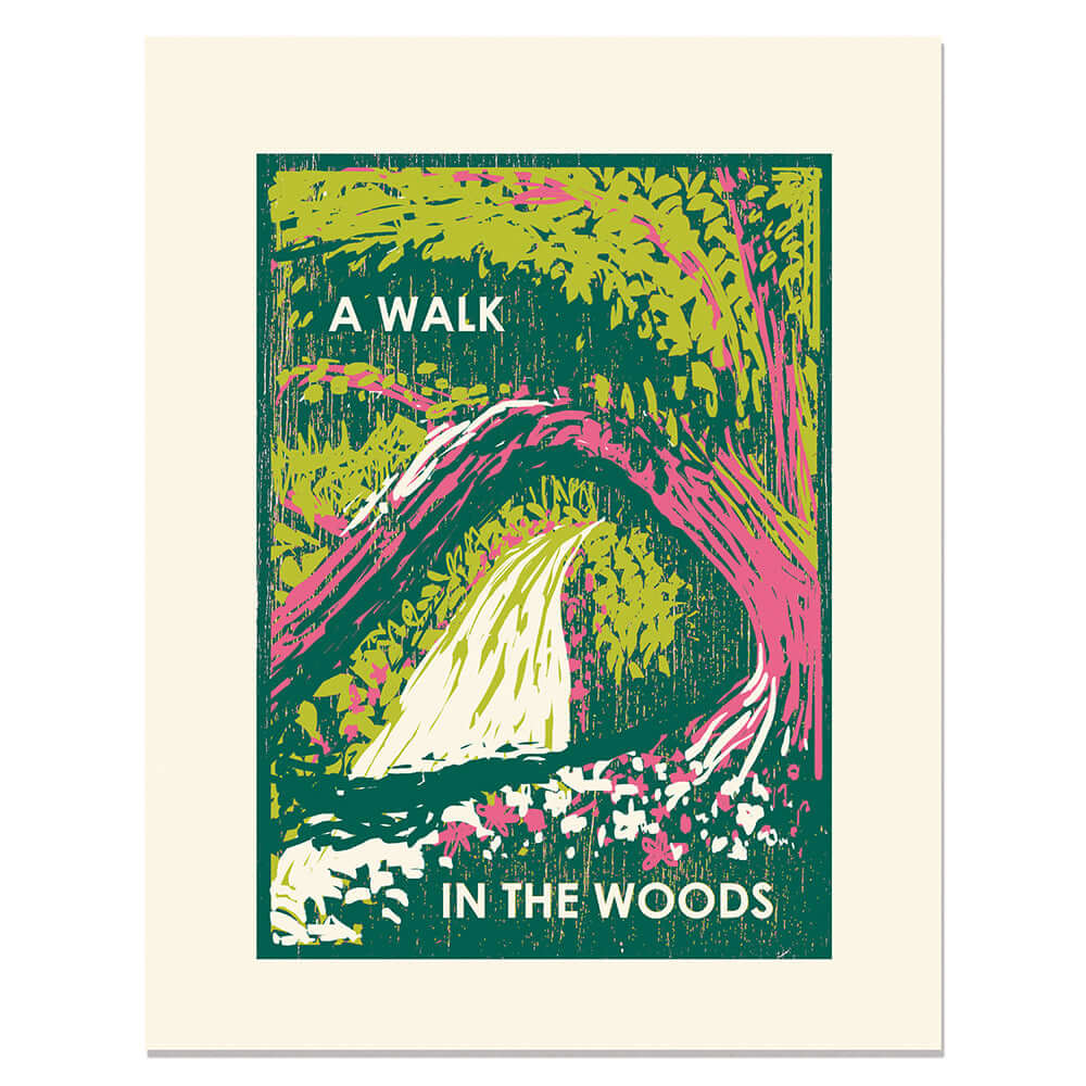 A Walk in the Woods 11"x14" Print from Heartell Press at Pinch in Northampton, MA