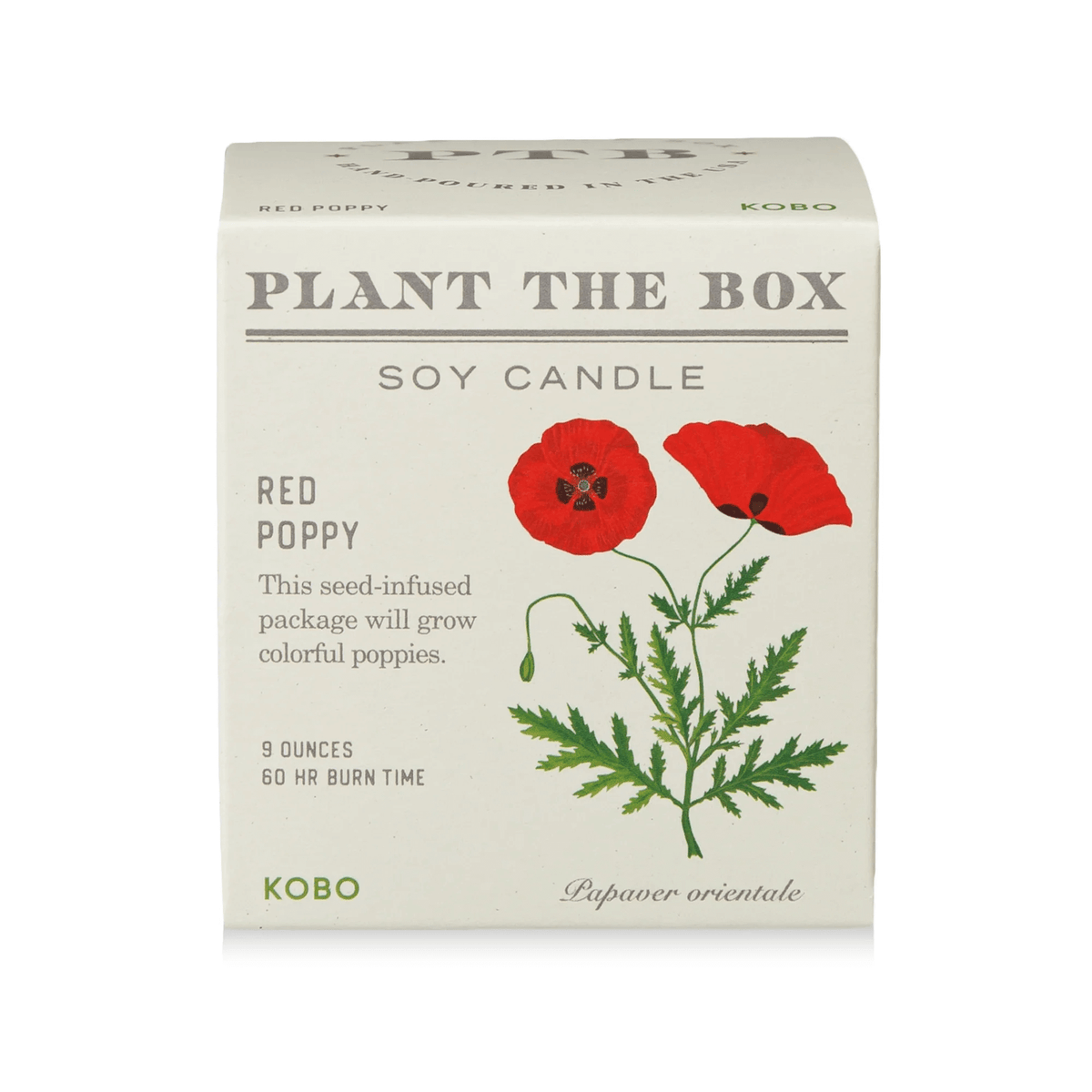 Red Poppy Plant the Box Candle at PINCH