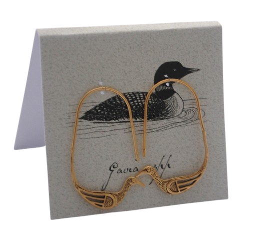 Loon Earrings in 14k Gold Fill