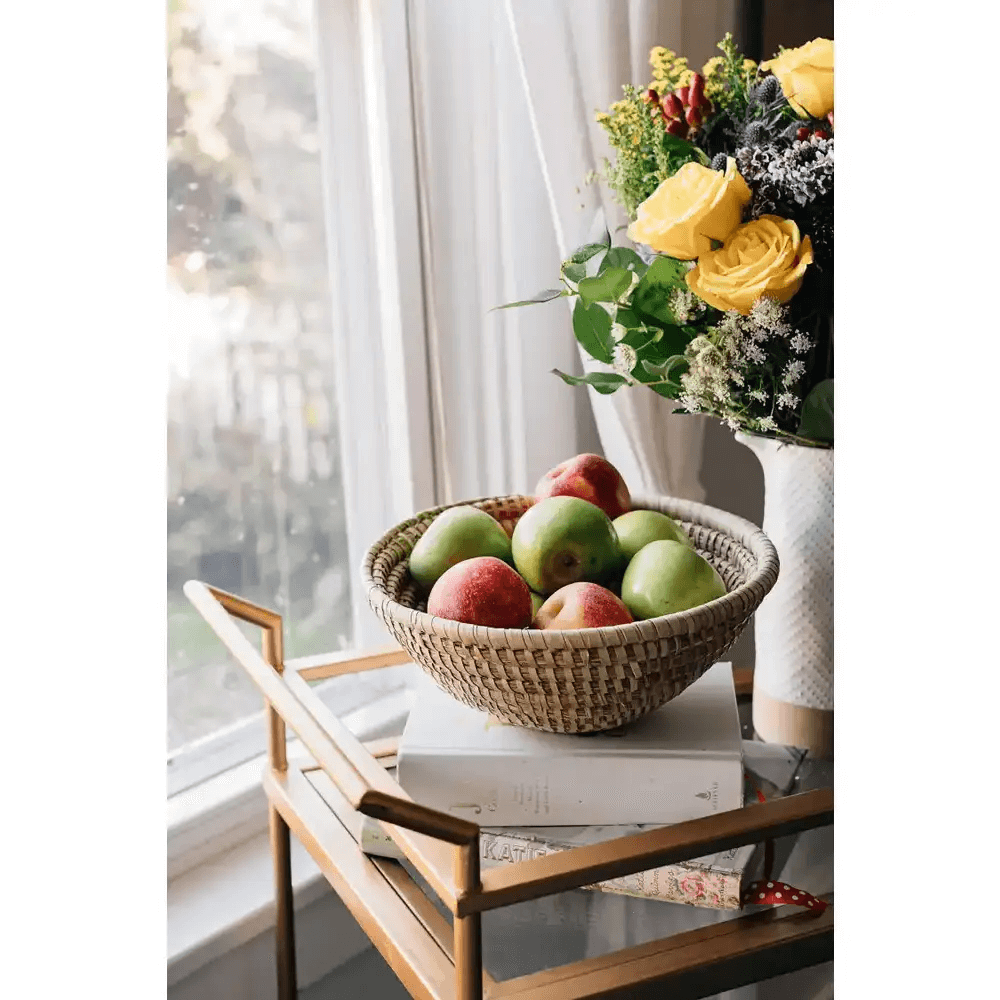 Medium Kaisa Grass Basket Bowl from Ten Thousand Villages at Pinch in Northampton, MA
